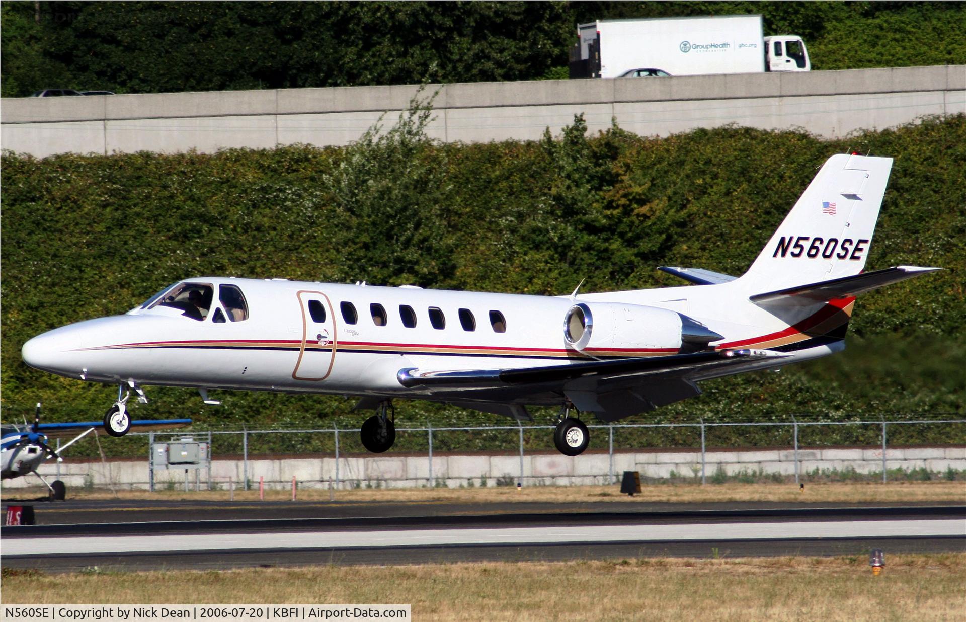 N560SE, 1996 Cessna 560 Citation Ultra C/N 560-0390, KBFI
