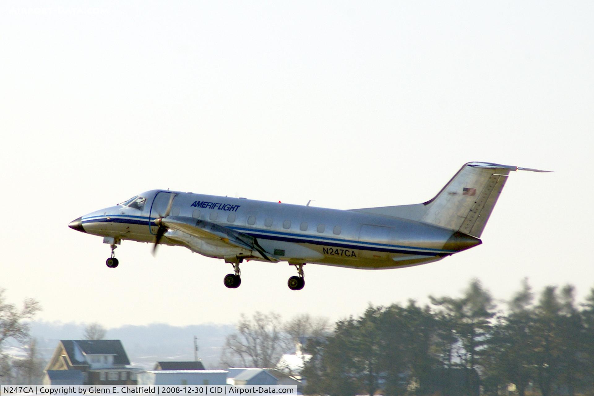 N247CA, 1991 Embraer EMB-120ER Brasilia C/N 120.225, Departing Runway 13, working for DHL