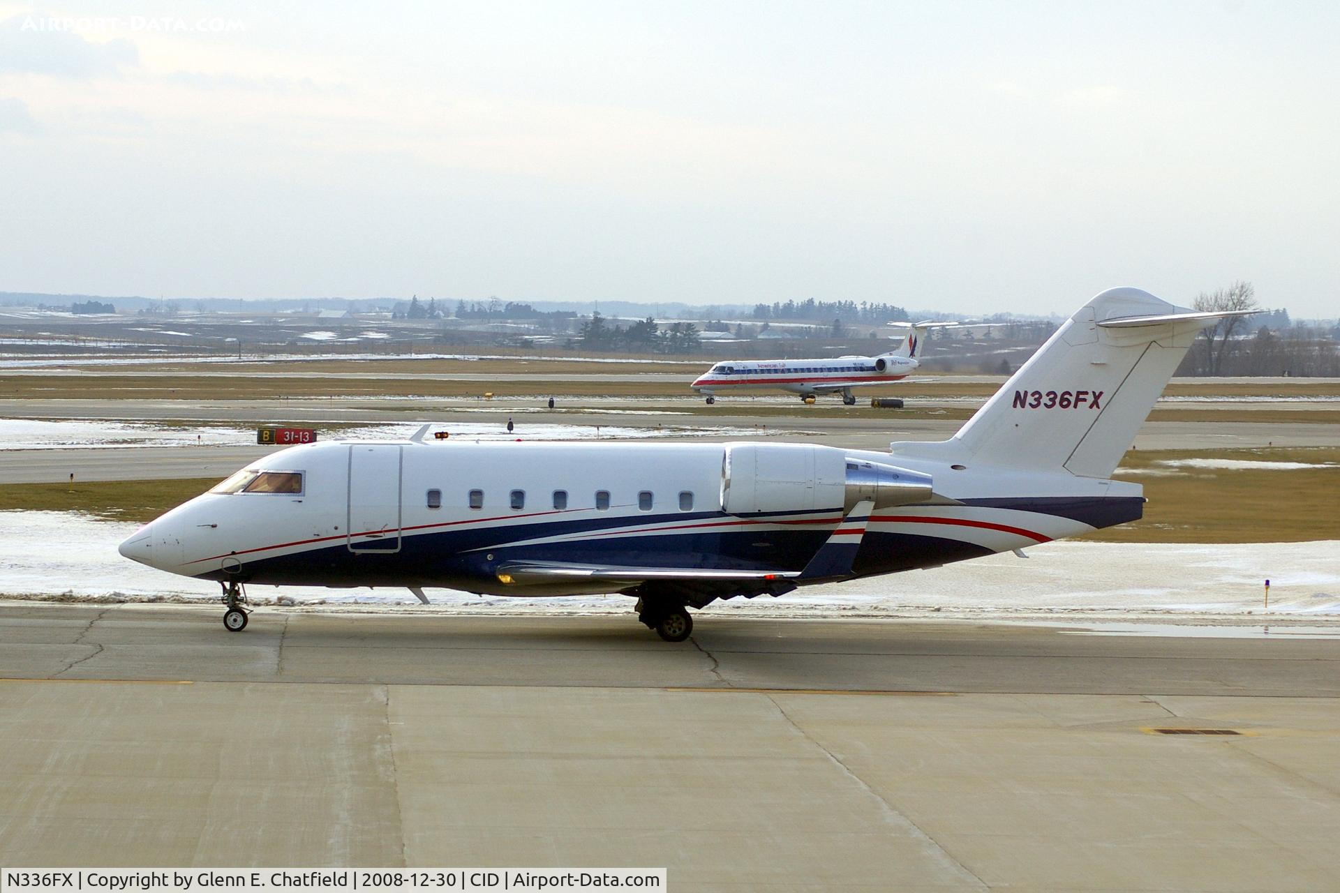 N336FX, 2005 Bombardier Challenger 604 (CL-600-2B16) C/N 5634, Taxiing to Runway 27 for departure.