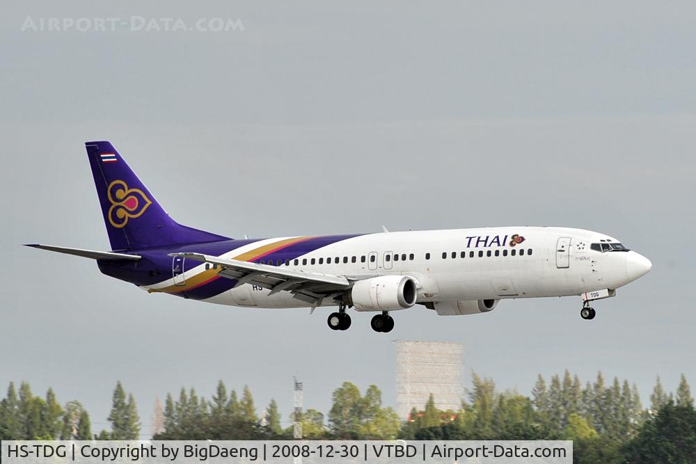 HS-TDG, 1993 Boeing 737-4D7 C/N 26614, On final approach , runway 21L