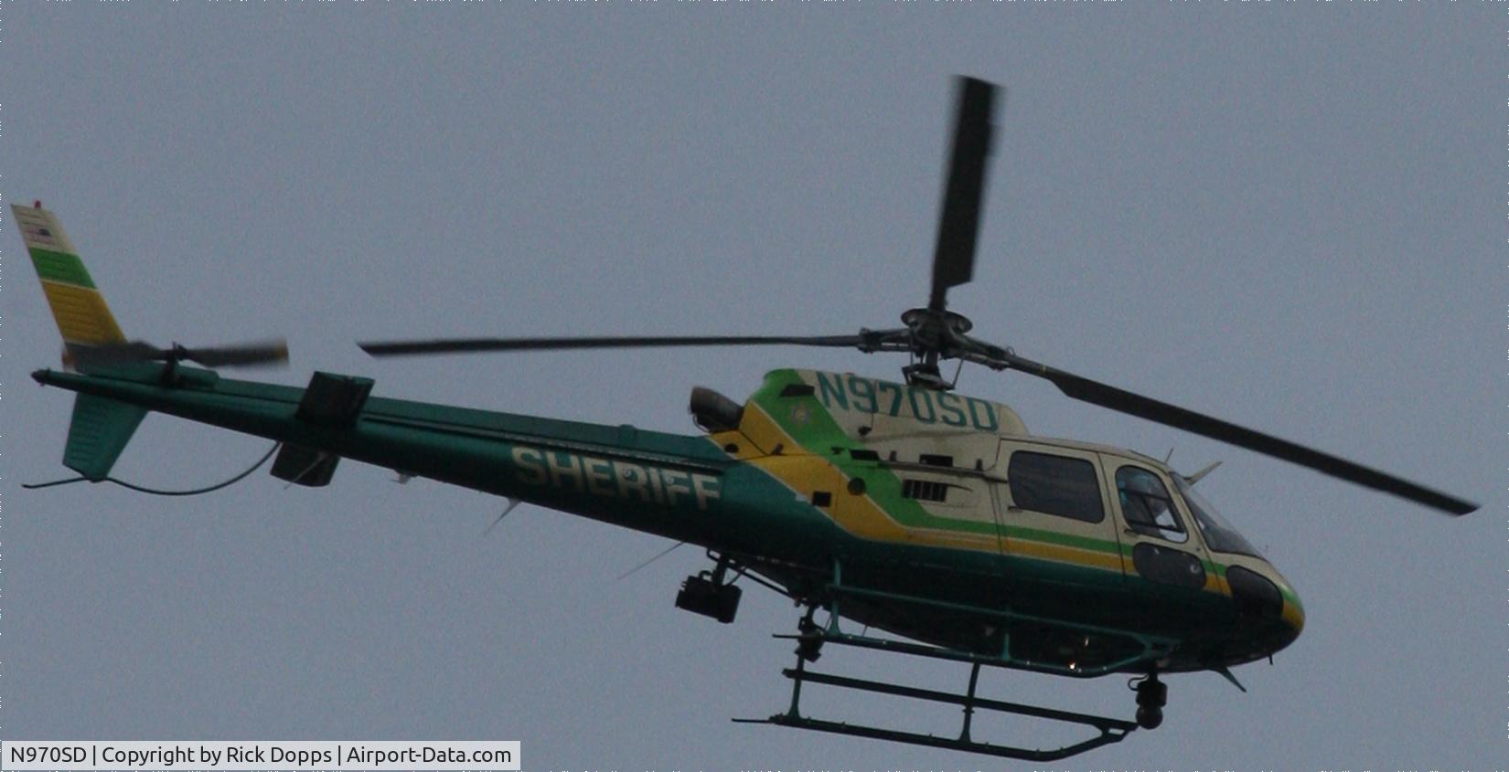 N970SD, 2003 Eurocopter AS-350B-2 Ecureuil C/N 3760, Flying over San Dimas, CA