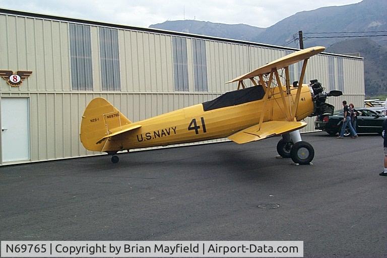 N69765, 1941 Boeing A75N1 (PT17) C/N 75-1044, McQueen day at Santa Paula