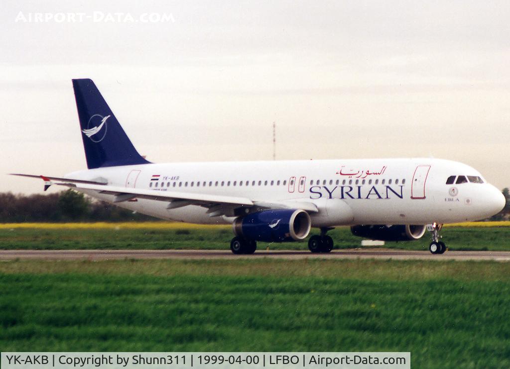 YK-AKB, 1998 Airbus A320-232 C/N 918, Take off rwy 15R for delivery flight