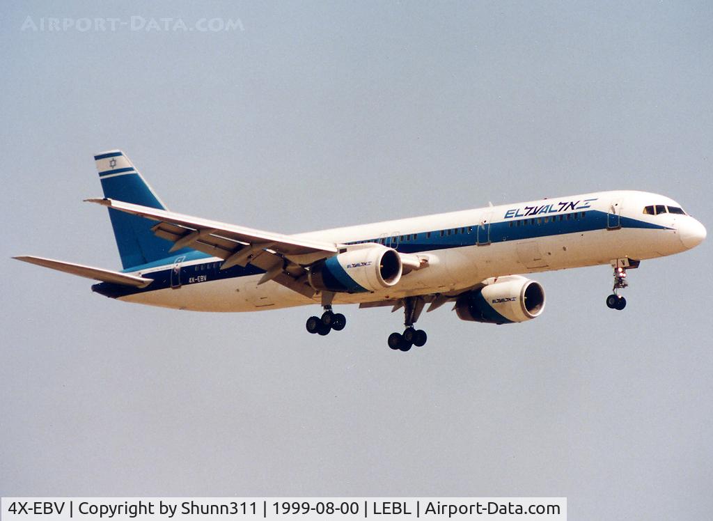 4X-EBV, 1993 Boeing 757-258 C/N 26054, Landing rwy 07