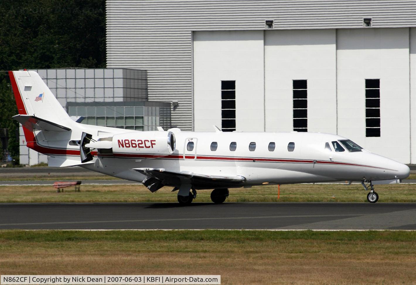 N862CF, 1999 Cessna 560XL Citation Excel C/N 560-5021, KBFI