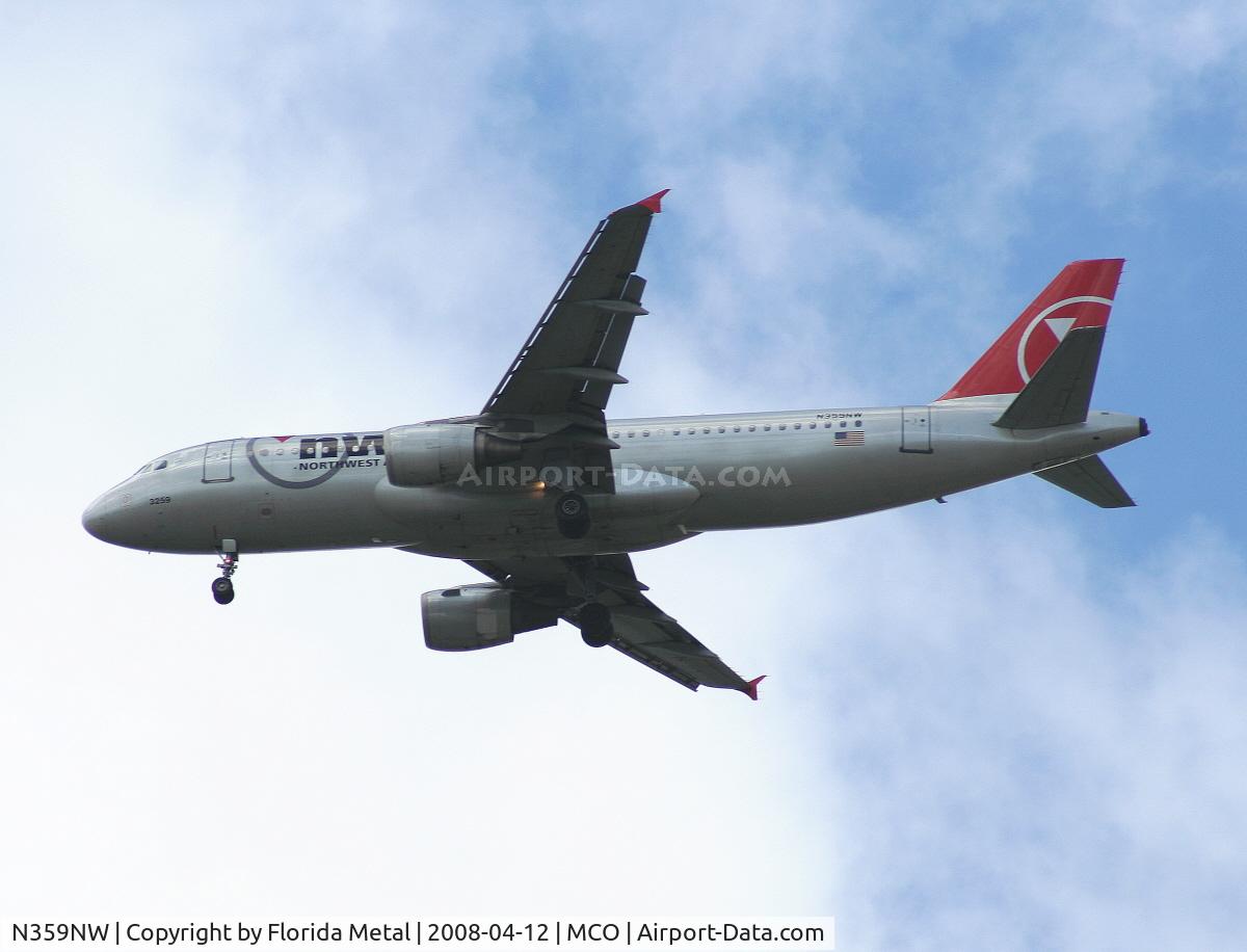 N359NW, 1998 Airbus A320-212 C/N 846, Northwest A320