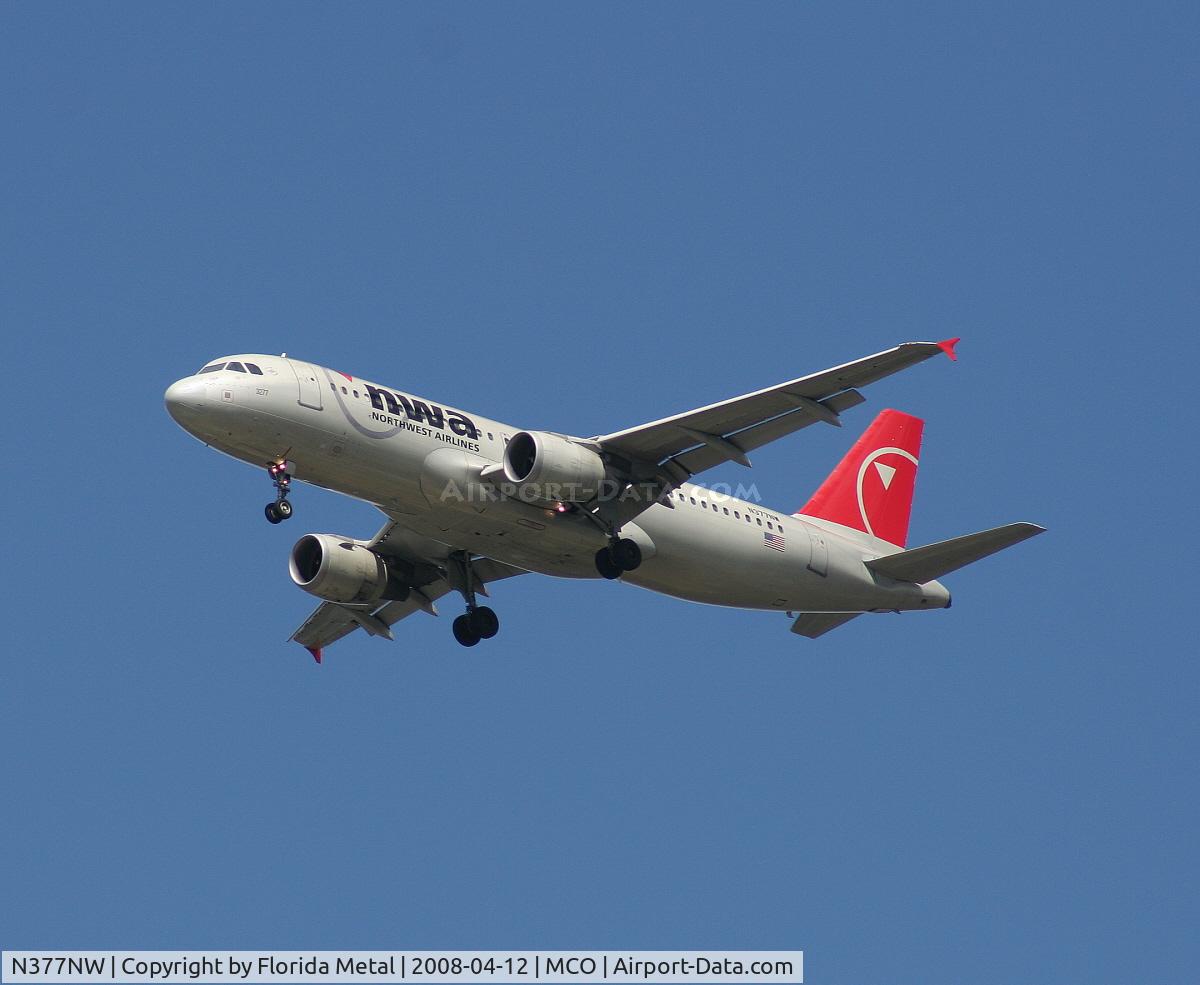 N377NW, 2003 Airbus A320-211 C/N 2082, Northwest A320