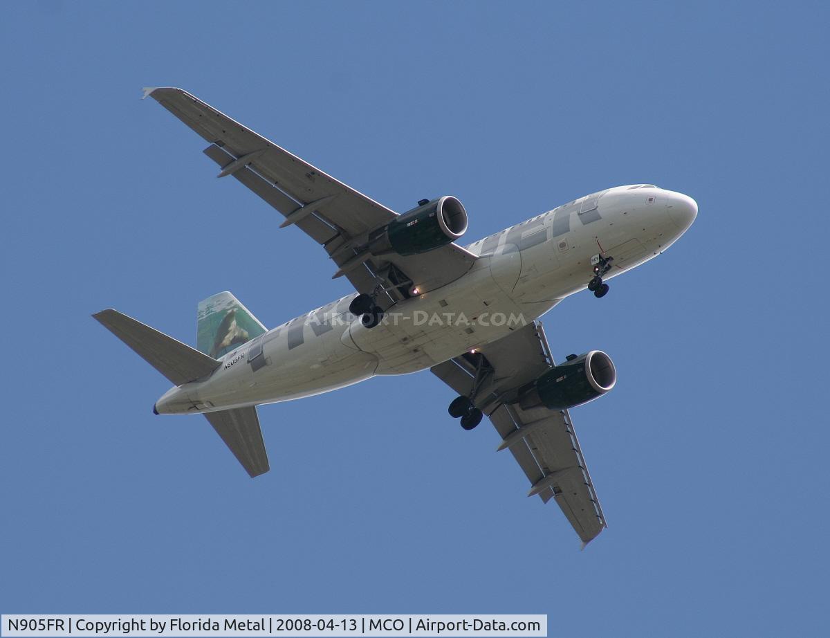 N905FR, 2001 Airbus A319-111 C/N 1583, Frontier 