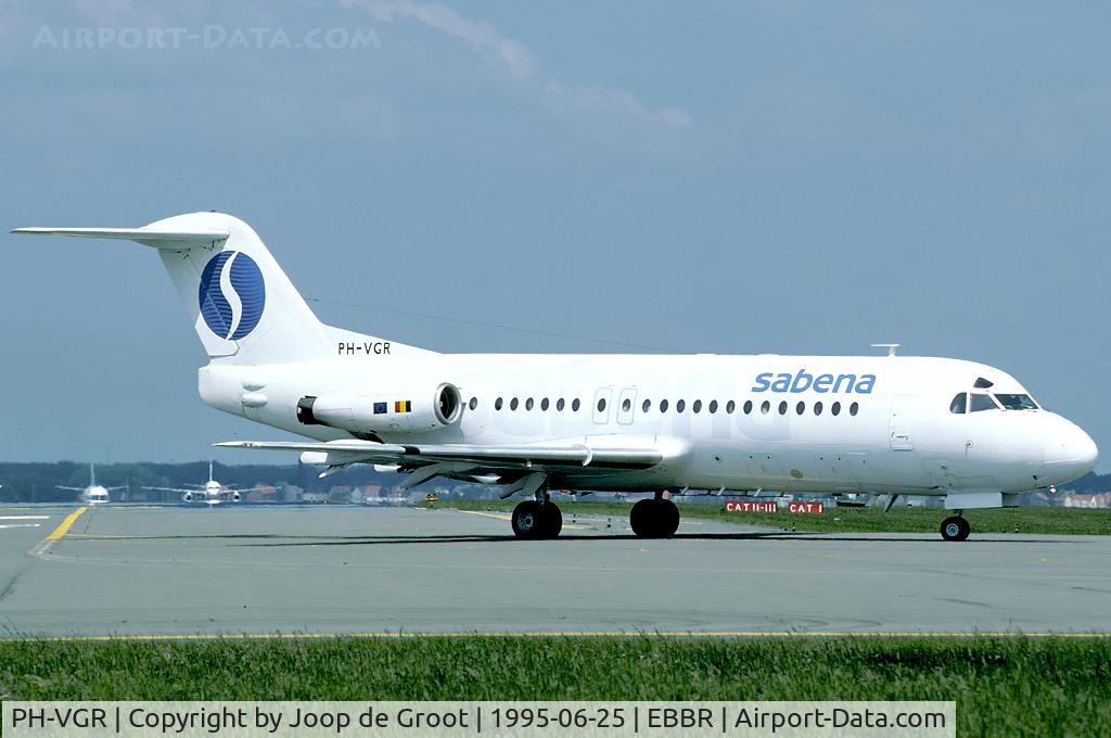 PH-VGR, 1977 Fokker F-28-4000 Fellowship C/N 11124, A visit to Brussels proved good for plenty of Sabena aircraft.