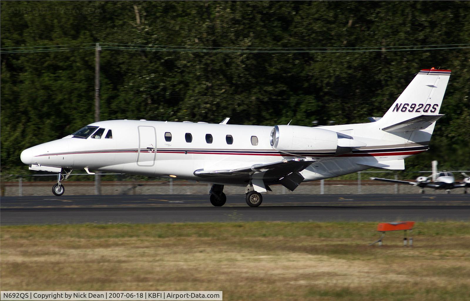 N692QS, 2000 Cessna 560XL Citation Excel C/N 560-5092, KBFI
