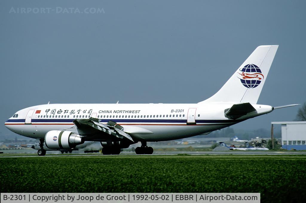 B-2301, 1984 Airbus A310-222 C/N 311, It was quite a surprise to see this Airbus at Brussels.