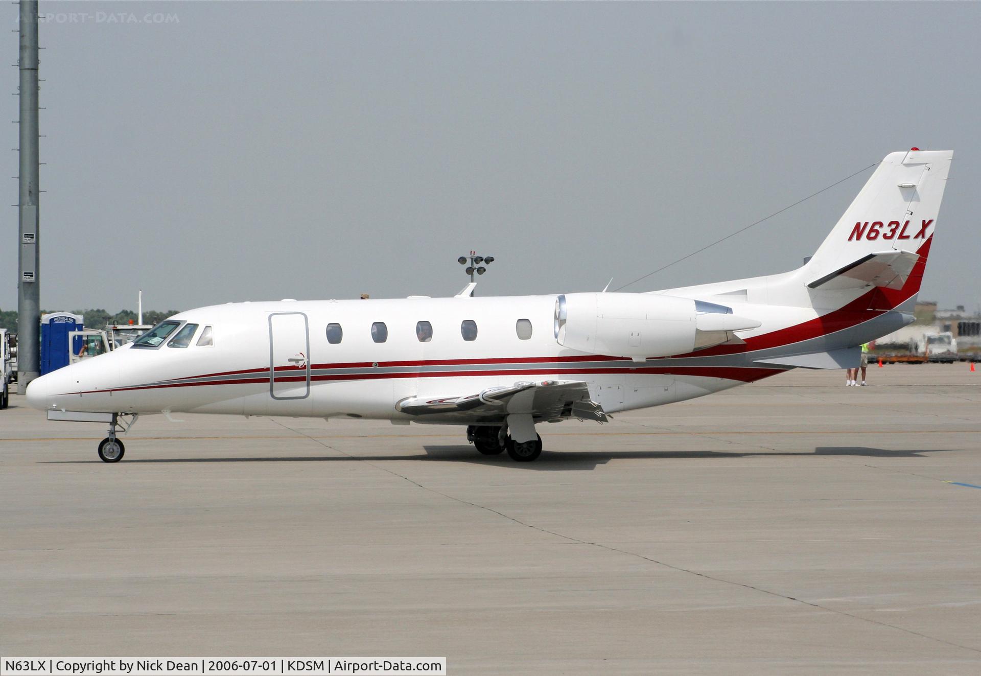 N63LX, 2001 Cessna 560 Citation Excel C/N 560-5163, KDSM
