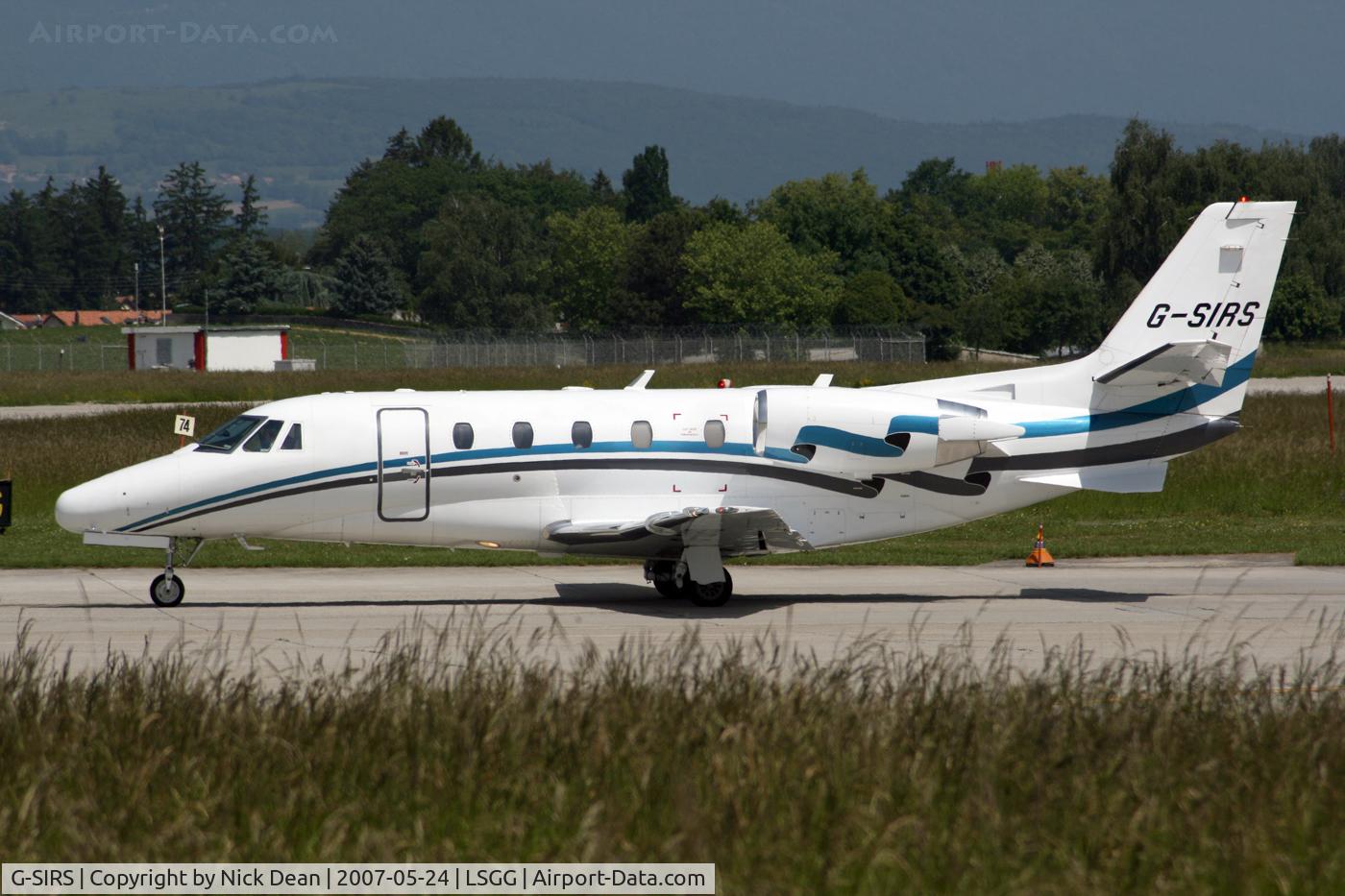 G-SIRS, 2001 Cessna 560XL Citation Excel C/N 560-5185, LSGG