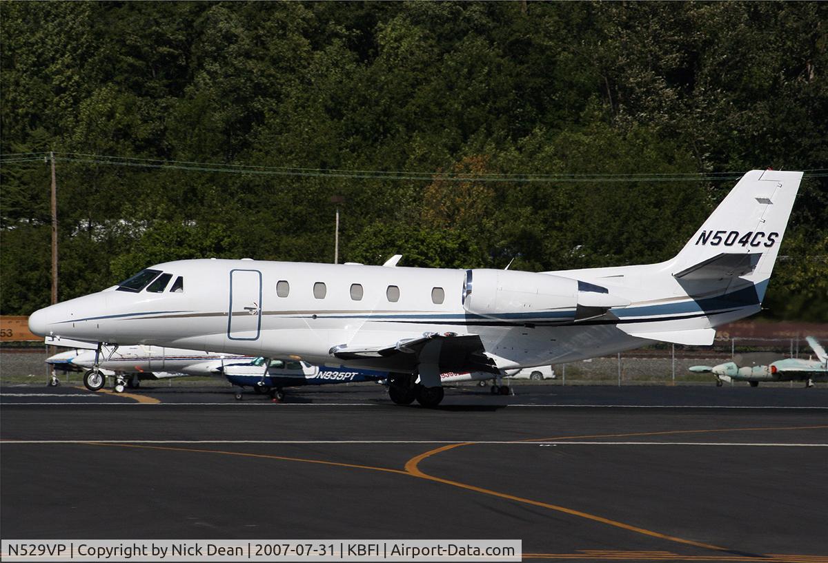 N529VP, 2002 Cessna 560XL Citation Excel C/N 560-5229, KBFI (Seen here as N504CS and currently registered N529VP as posted)