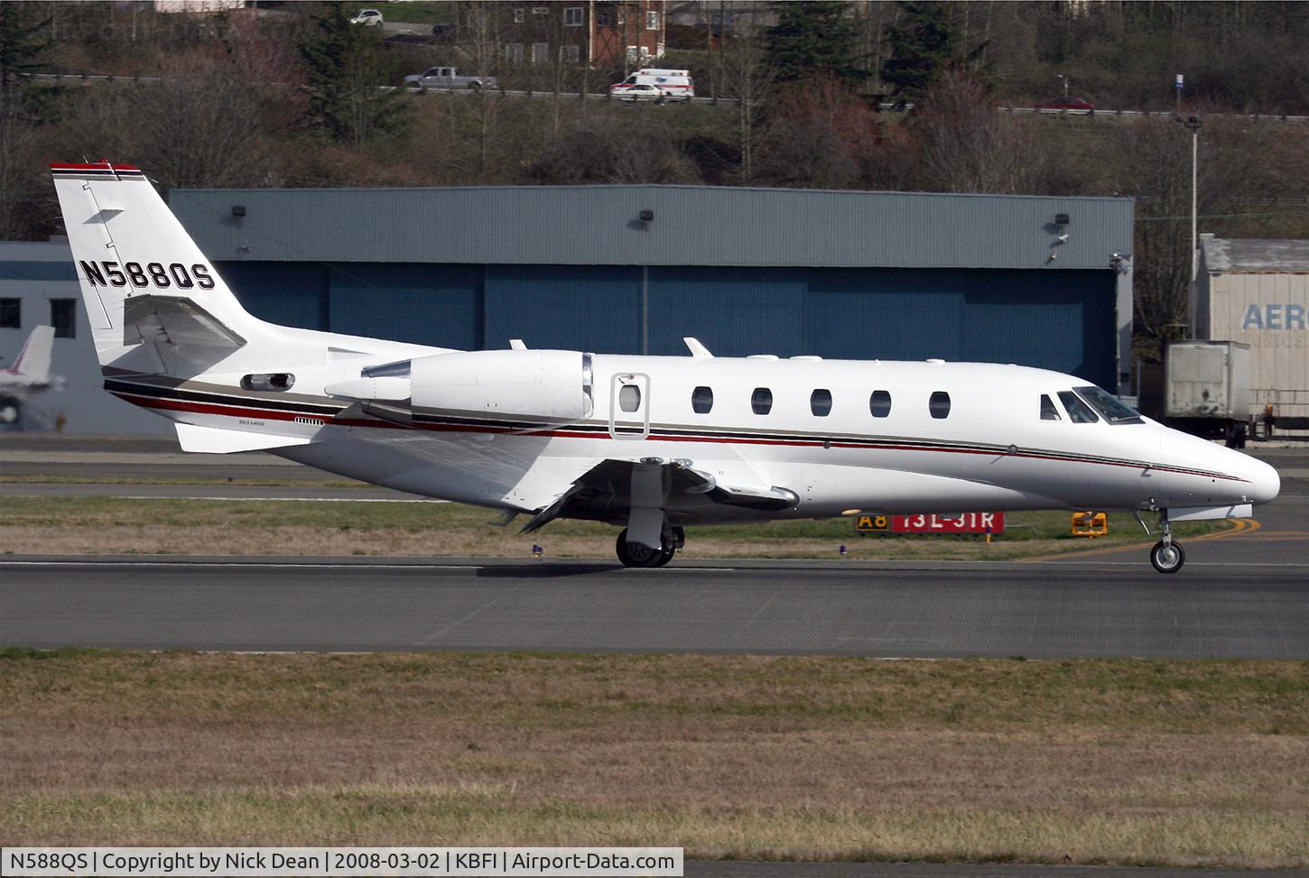 N588QS, 2007 Cessna 560XLS Citation Excel C/N 560-5721, KBFI