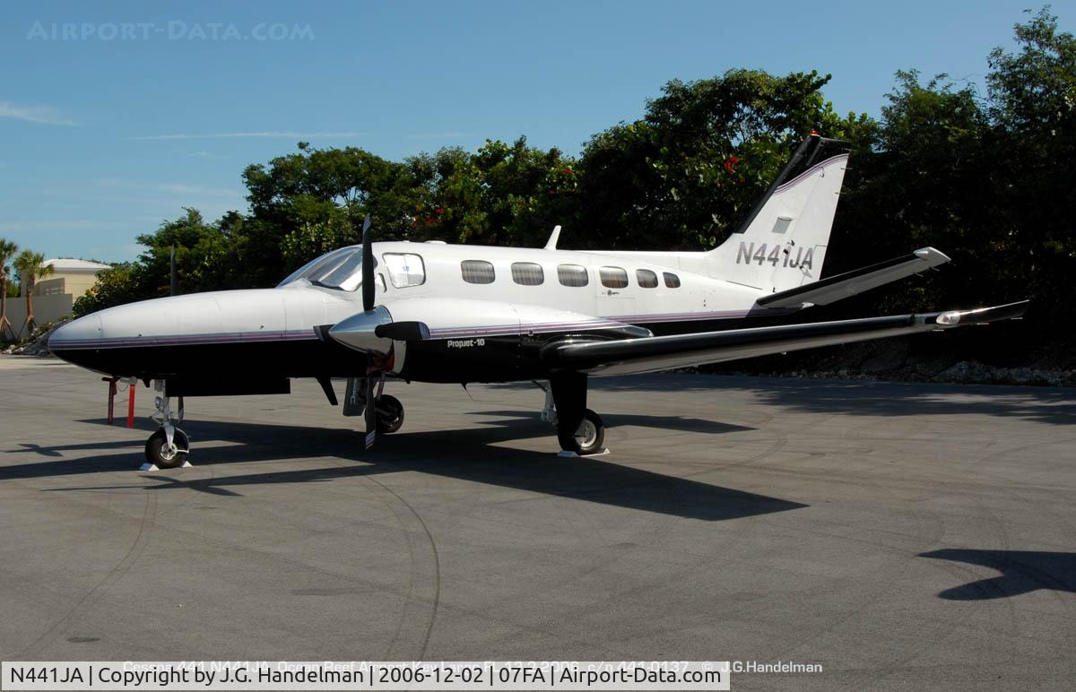 N441JA, 1980 Cessna 441 C/N 441-0137, at Ocean Reef Airport