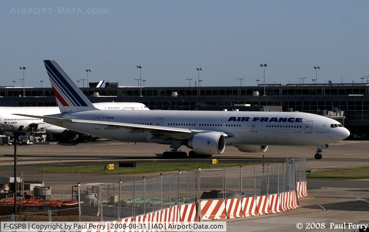 F-GSPB, 1998 Boeing 777-228/ER C/N 29003, Taxi time