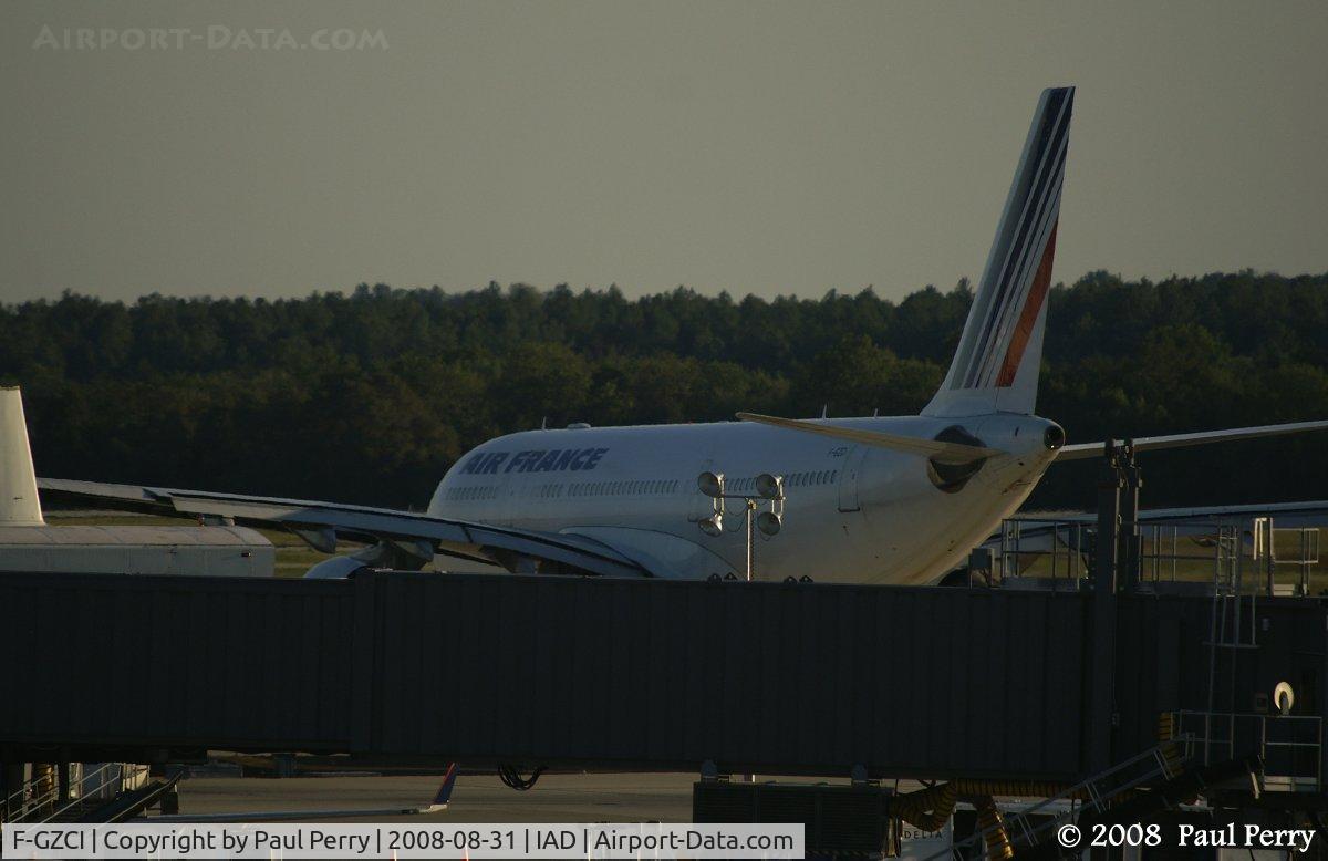 F-GZCI, 2002 Airbus A330-203 C/N 502, Moving out from the far side of the International Terminal