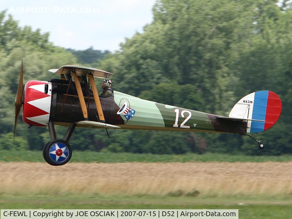 C-FEWL, 1995 Nieuport 28 C.1 Replica C/N 1918, Taking off at D52