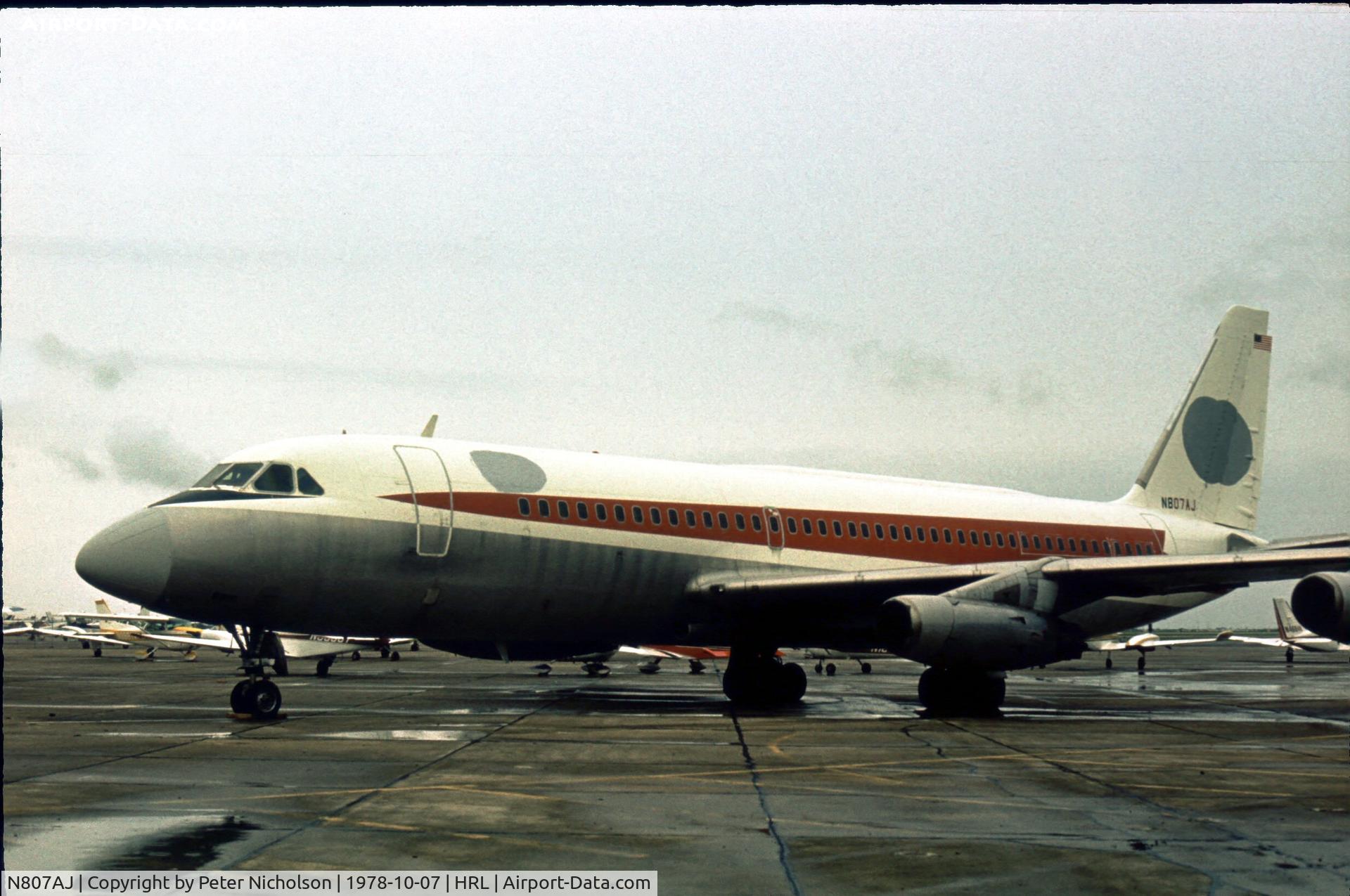 N807AJ, 1960 Convair 880-22-1 C/N 22-00-13, Former TWA N810TW Convair 880 was acquired by American Jet Industries and seen in October 1978.