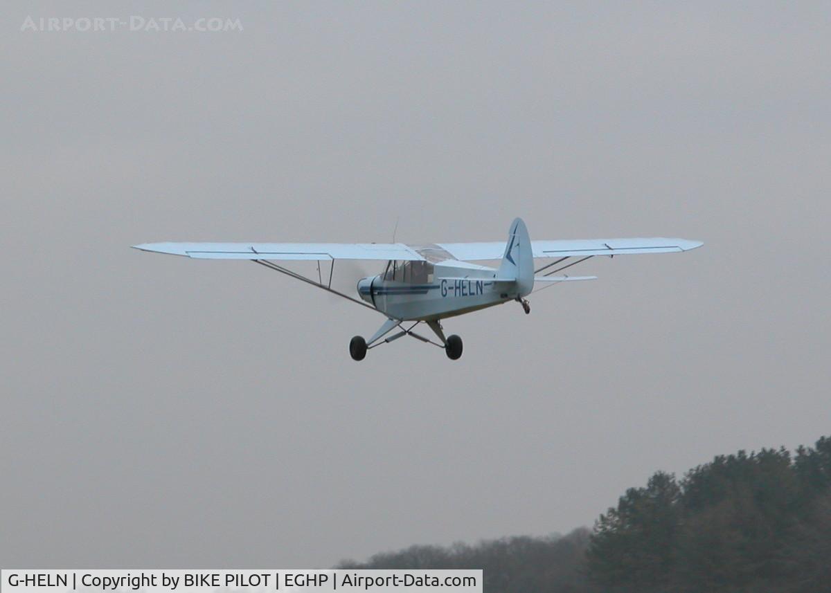 G-HELN, 1958 Piper L-21B Super Cub (PA-18-135) C/N 18-3400, DEPARTING RWY 03 NEW YEARS DAY FLY-IN