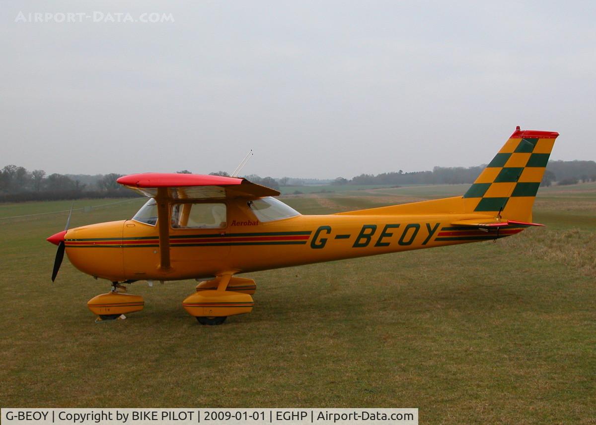G-BEOY, 1972 Reims FRA150L Aerobat C/N 0150, HARD TO MISS THIS ONE NEW YEARS DAY FLY-IN