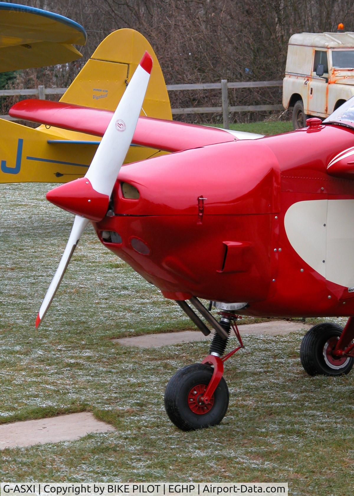 G-ASXI, 1960 Tipsy T-66 Nipper 3 C/N 56, EX VH-CGH  NEW YEARS DAY FLY-IN. THIS A/C HAS A JABIRU ENGINE