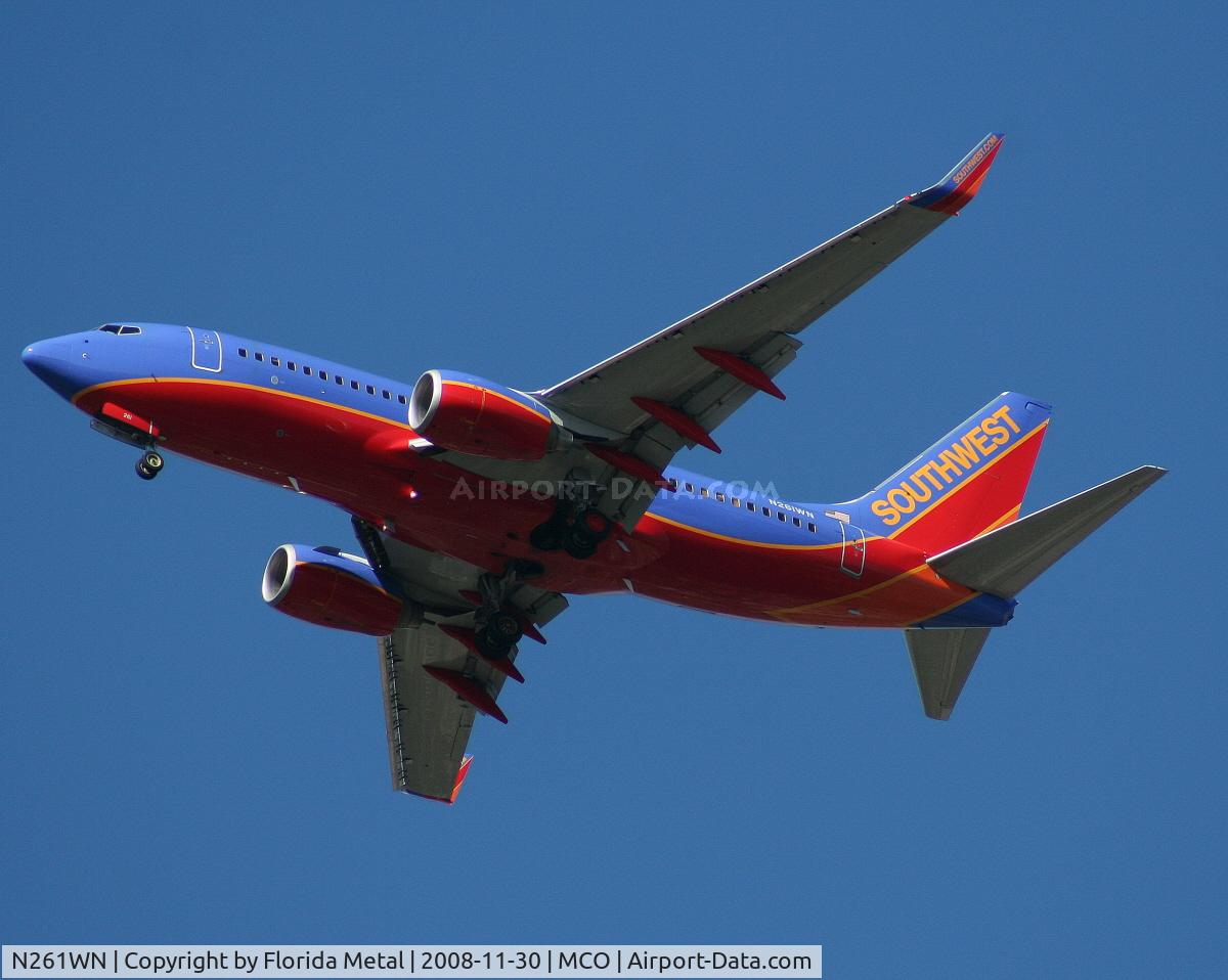 N261WN, 2006 Boeing 737-7H4 C/N 32517, Southwest 737-700