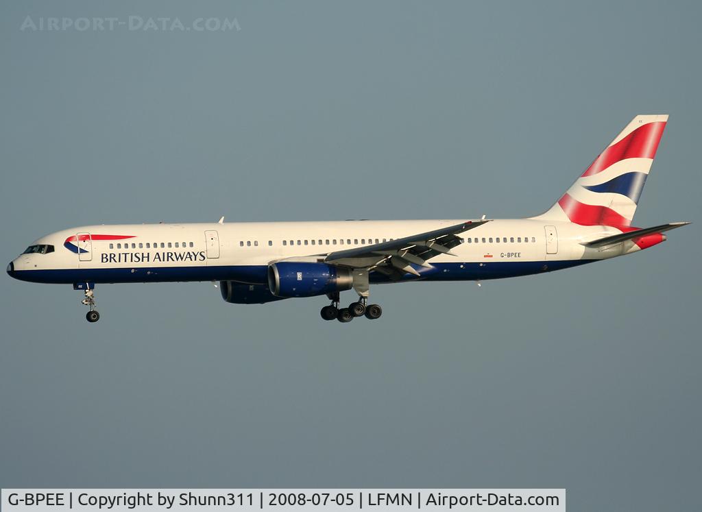 G-BPEE, 1991 Boeing 757-236 C/N 25060, Landing rwy 05R