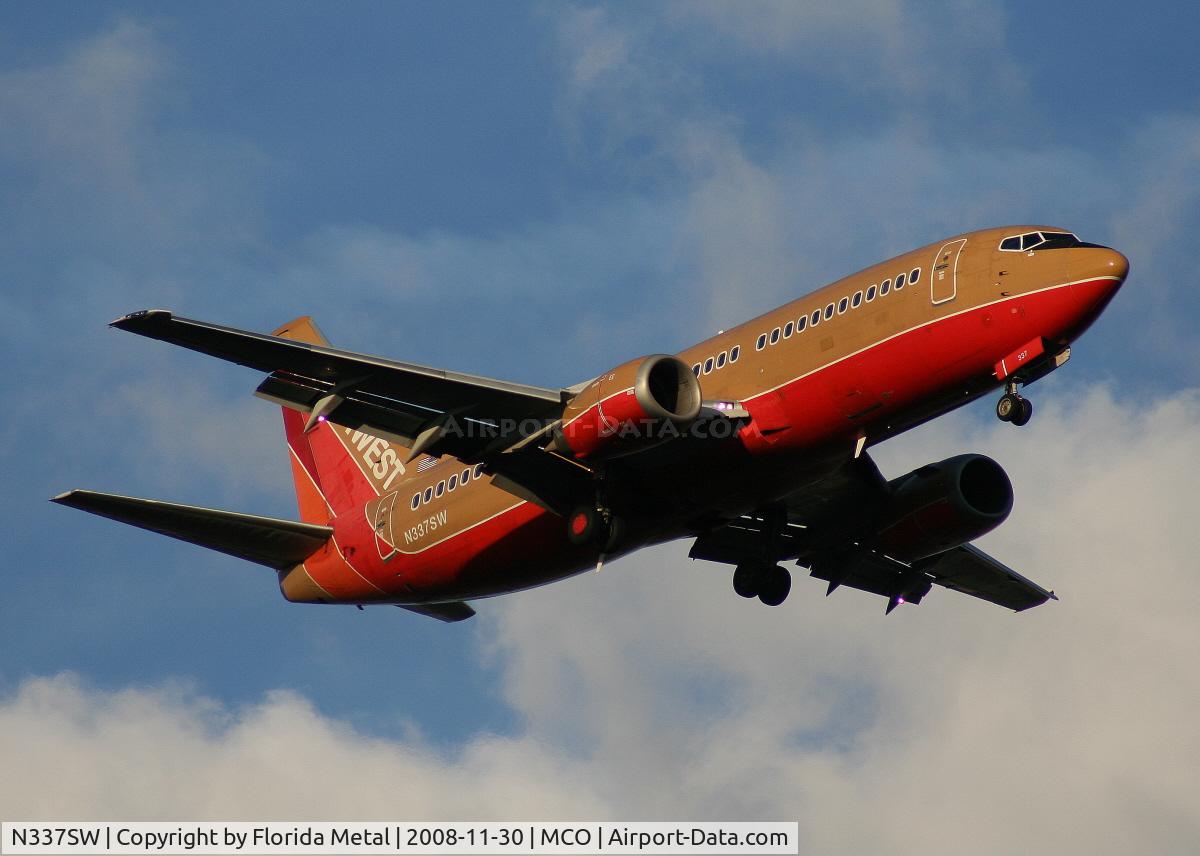 N337SW, 1988 Boeing 737-3H4 C/N 23959, Southwest 737-300