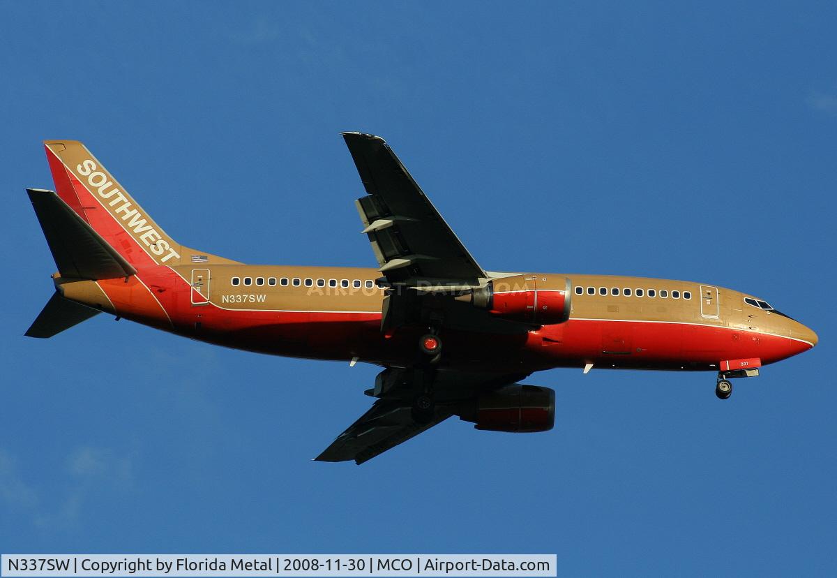 N337SW, 1988 Boeing 737-3H4 C/N 23959, Southwest 737-300