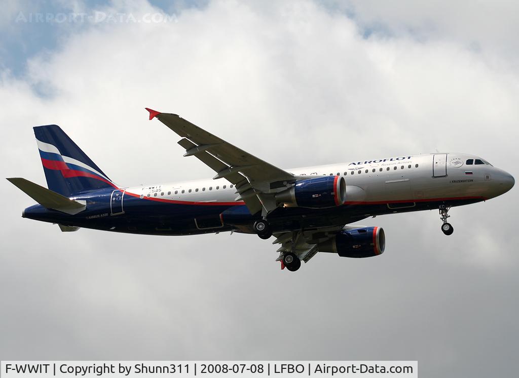F-WWIT, 2008 Airbus A320-214 C/N 3545, C/n 3545 - To be VP-BKC
