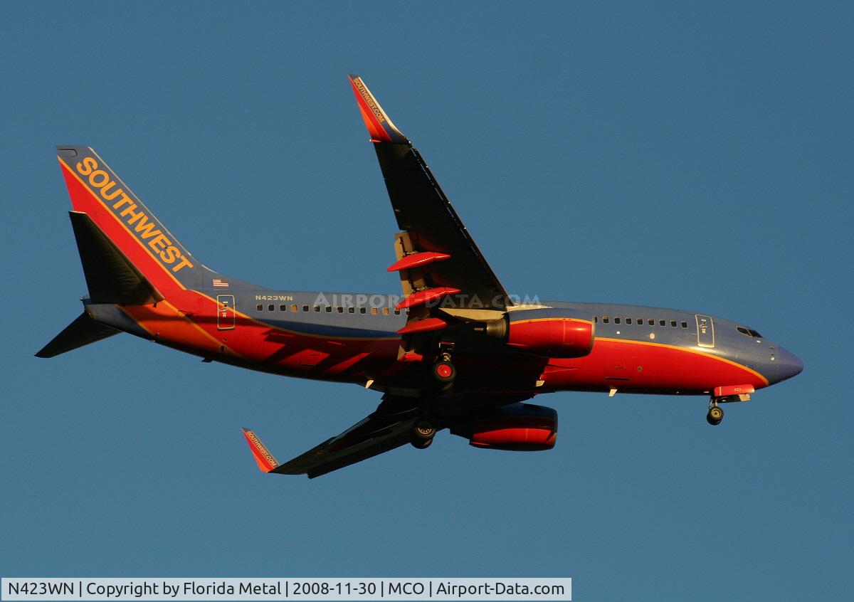 N423WN, 2002 Boeing 737-7H4 C/N 29827, Southwest 737-700