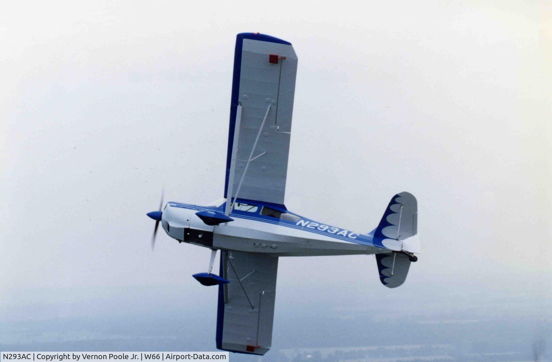 N293AC, 1995 Champion 7ECA Citabria C/N 1355-95, Flying over Warrenton Virginia