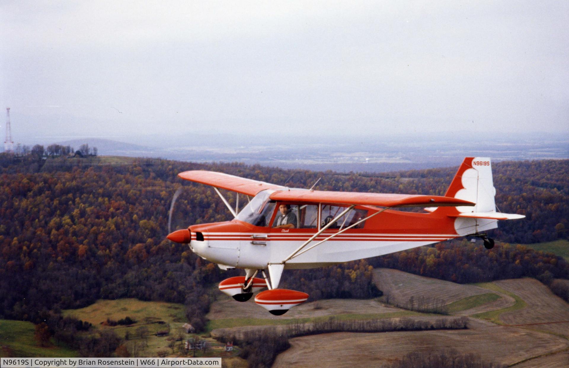 N9619S, 1965 Champion 7GCAA Citabria C/N 13, Flying to Orange Virginia for the $100 Hamburger