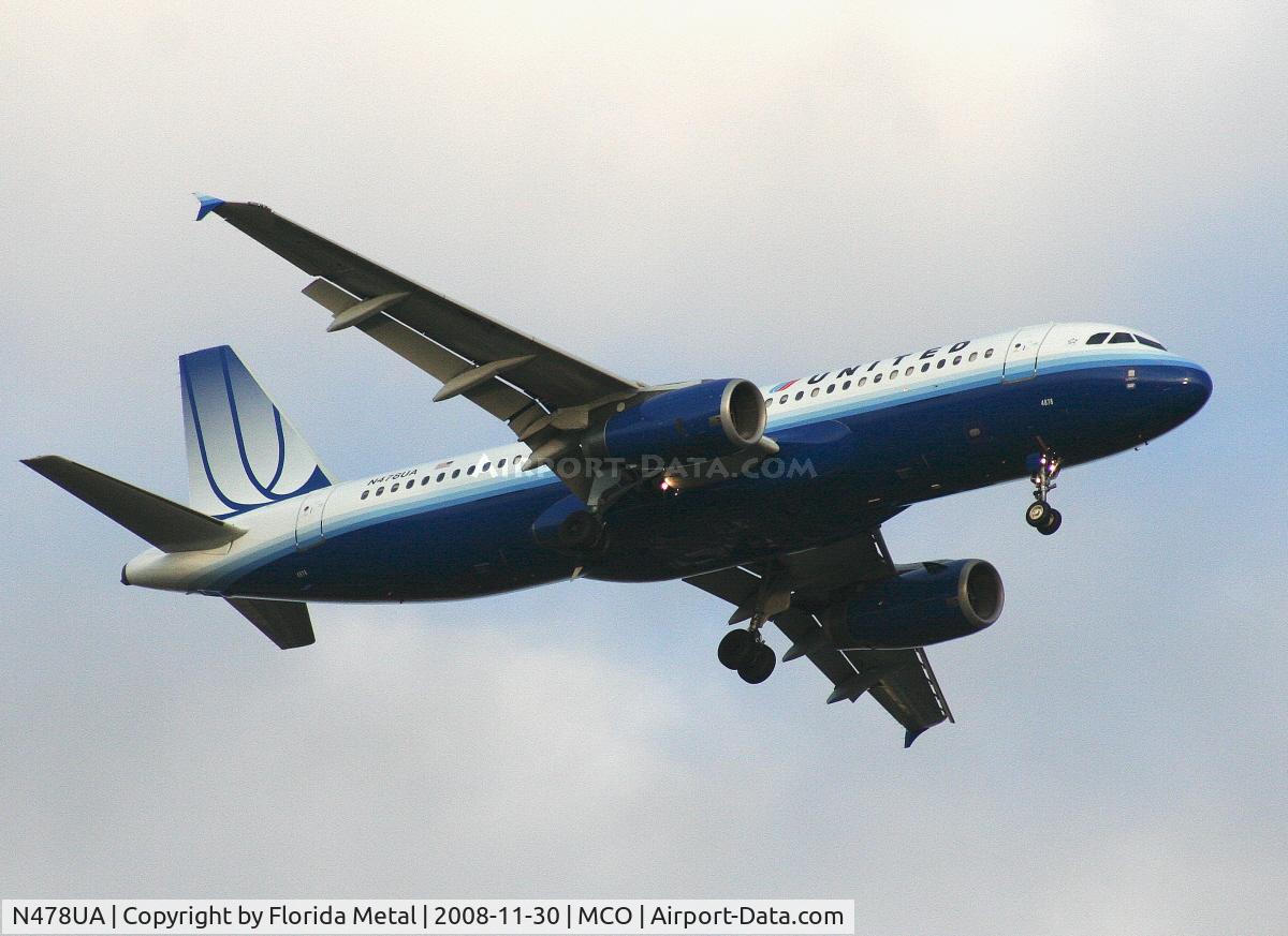 N478UA, 2001 Airbus A320-232 C/N 1533, United A320