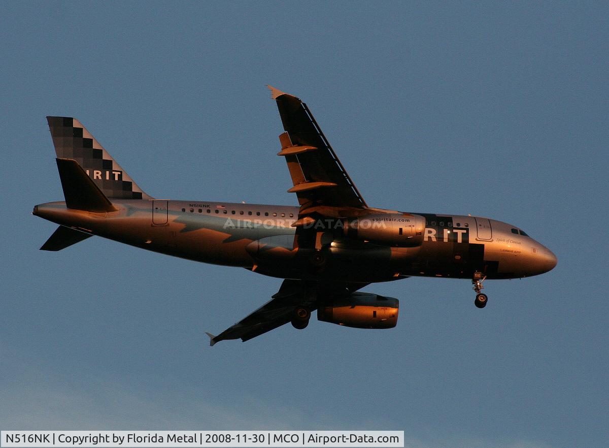 N516NK, 2006 Airbus A319-132 C/N 2704, Spirit A319