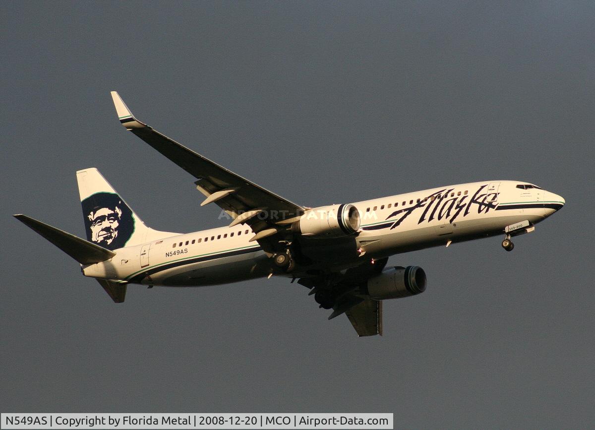 N549AS, 2005 Boeing 737-8FH C/N 30824, Alaska 737-800