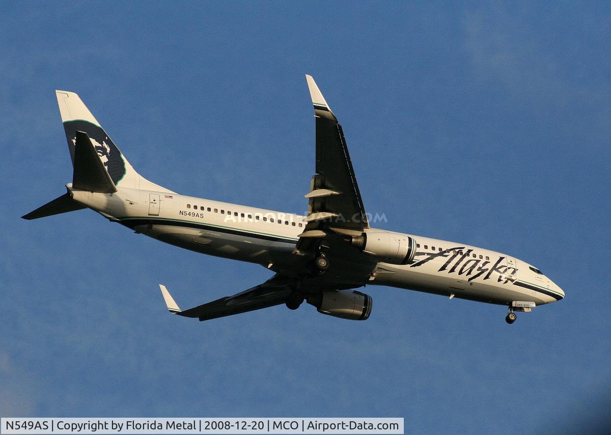 N549AS, 2005 Boeing 737-8FH C/N 30824, Alaska 737-800