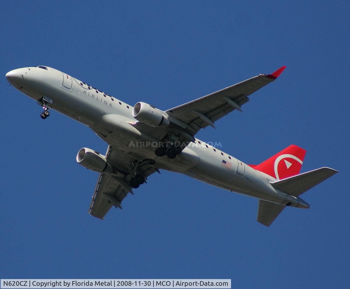 N620CZ, 2008 Embraer 175LR (ERJ-170-200LR) C/N 17000214, Compass EMB-175