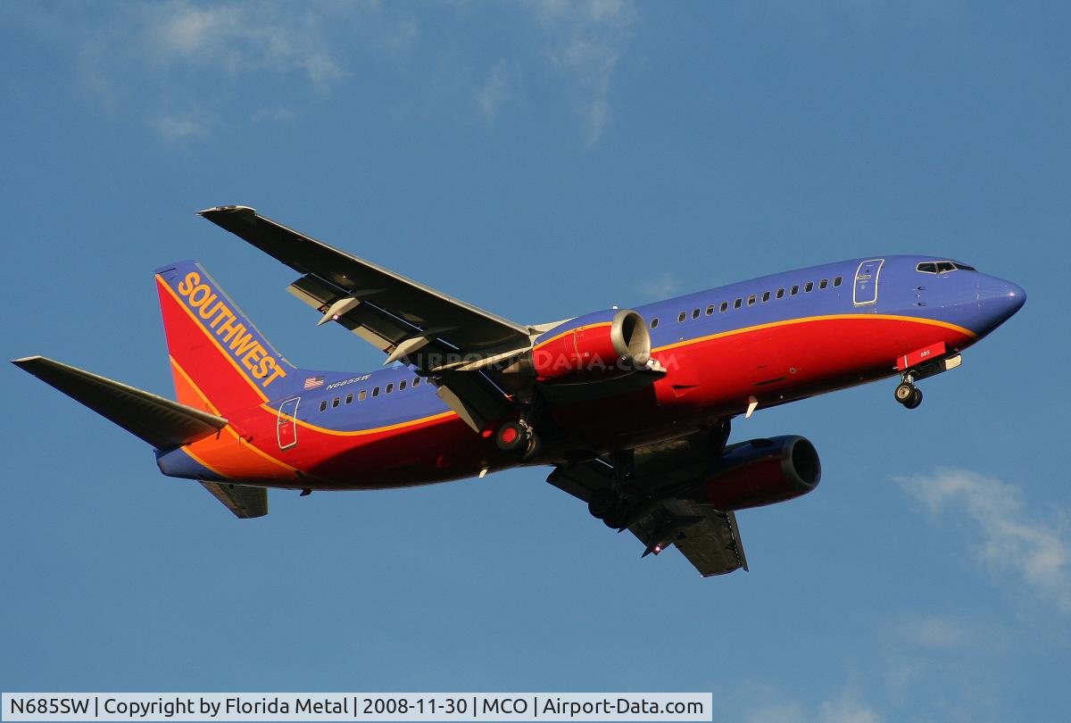 N685SW, 1986 Boeing 737-3Q8 C/N 23401, Southwest 737-300