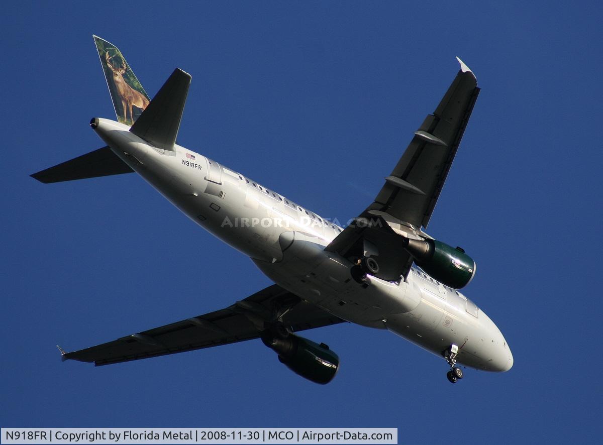 N918FR, 2003 Airbus A319-111 C/N 1943, Frontier 