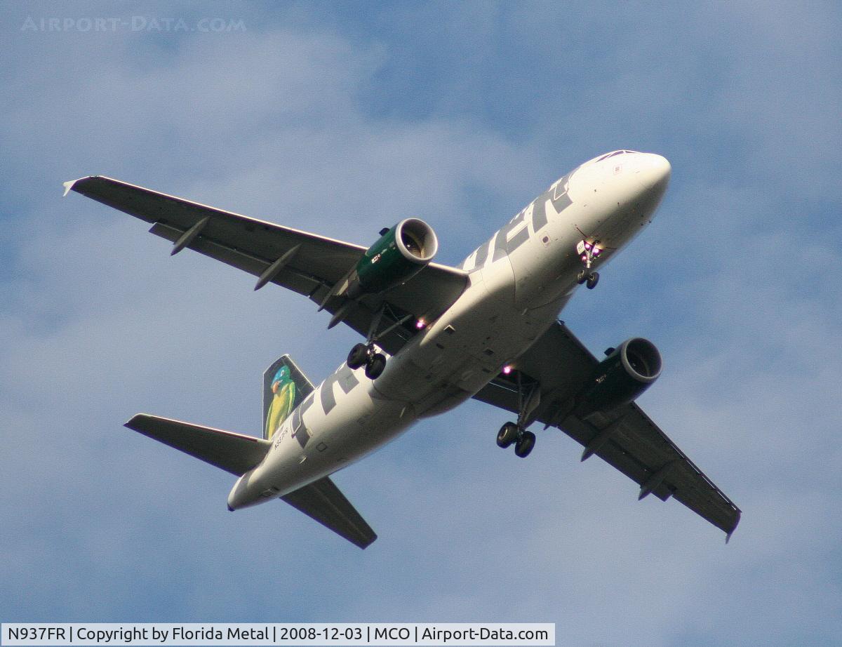 N937FR, 2005 Airbus A319-111 C/N 2400, Frontier 