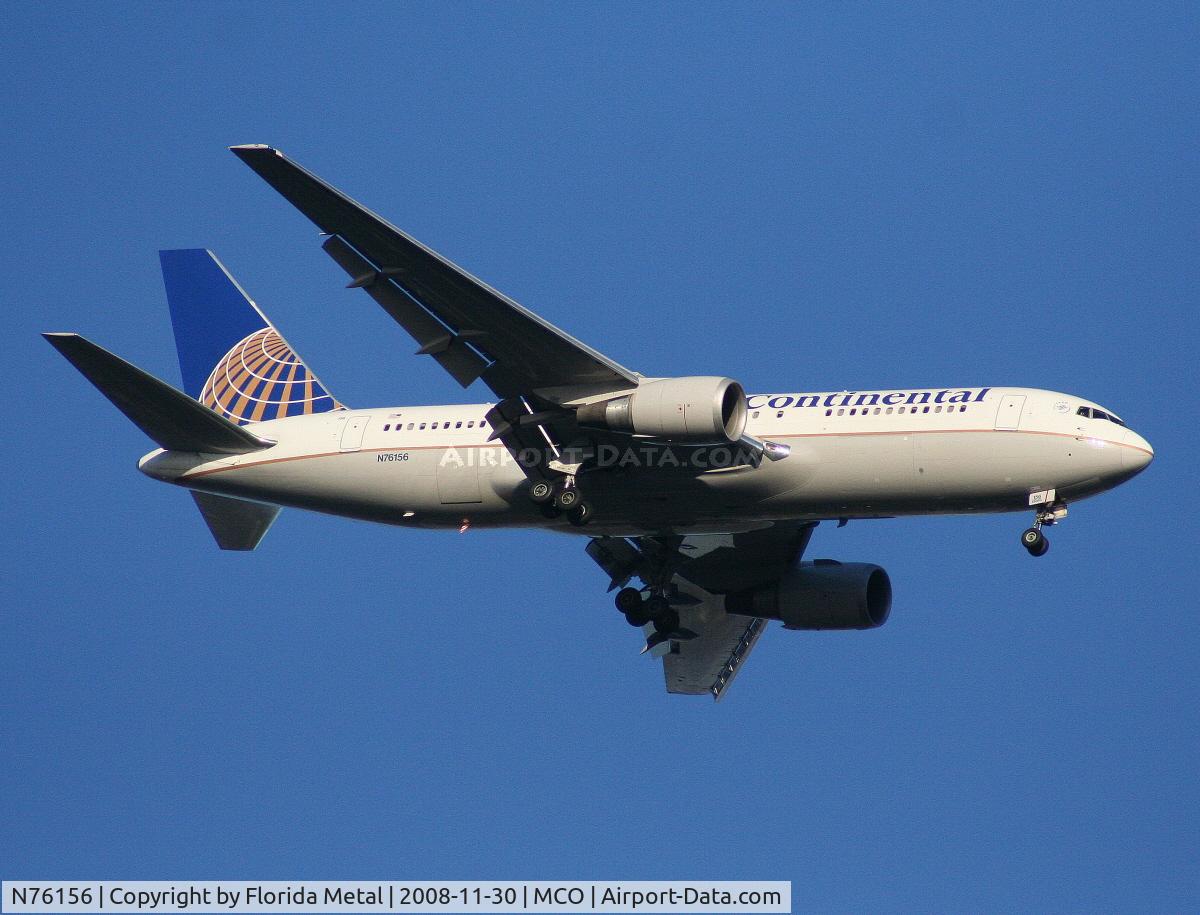 N76156, 2001 Boeing 767-224 C/N 30435, Continental 767-200