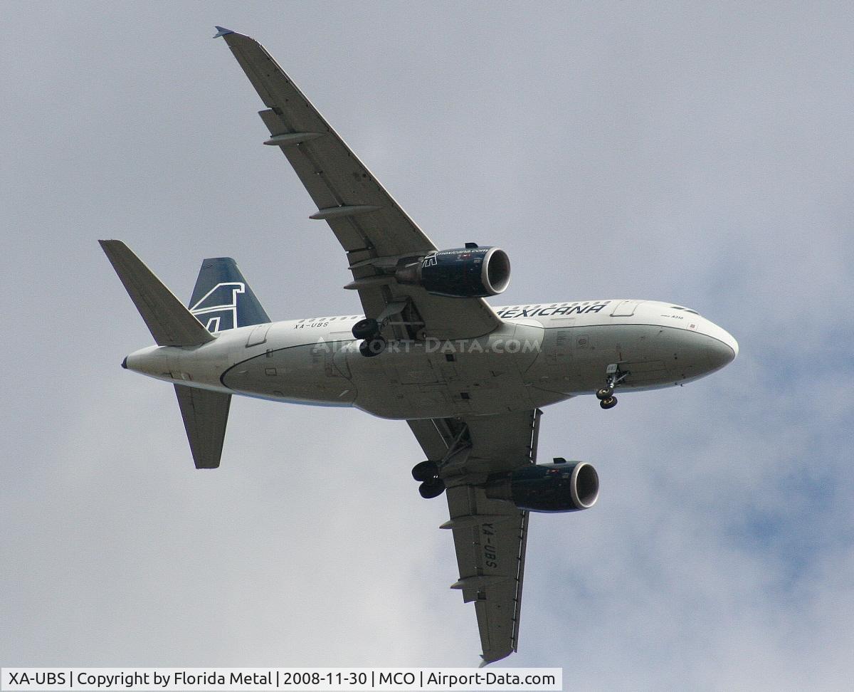 XA-UBS, 2004 Airbus A318-111 C/N 2358, Mexicana A318