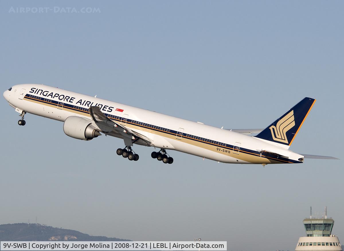 9V-SWB, 2006 Boeing 777-312/ER C/N 33377, Climbing after take off RWY 25L.