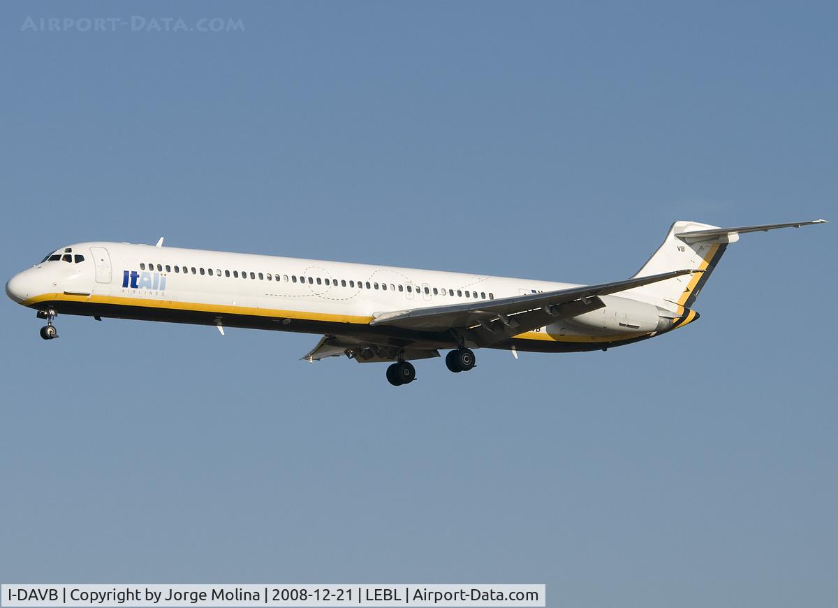 I-DAVB, 1986 McDonnell Douglas MD-82 (DC-9-82) C/N 49216/1262, Now operated by ItAli.