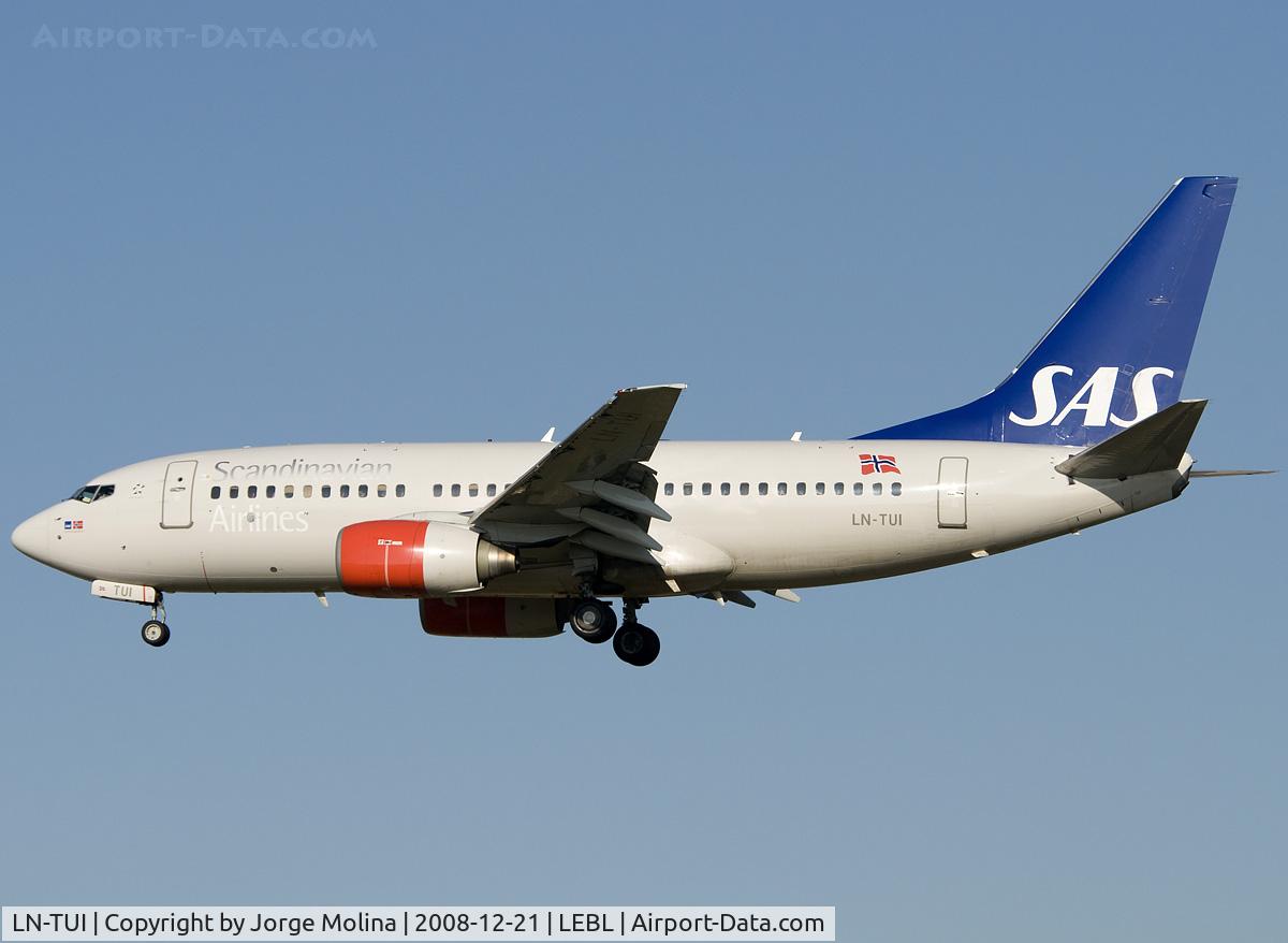 LN-TUI, 2000 Boeing 737-705 C/N 29094, Operated by SAS Norge.