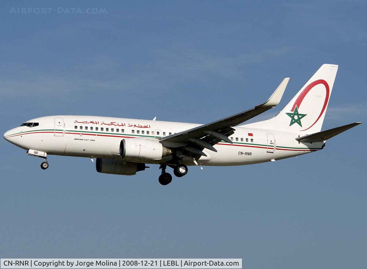 CN-RNR, 2000 Boeing 737-7B6 C/N 28986, On final to RWY 25R.