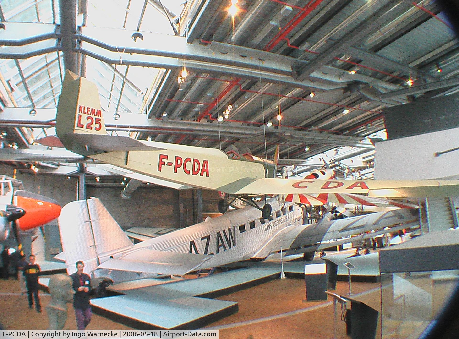 F-PCDA, Klemm L25B C/N 138, Klemm L 25 at the Deutsches Technikmuseum, Berlin